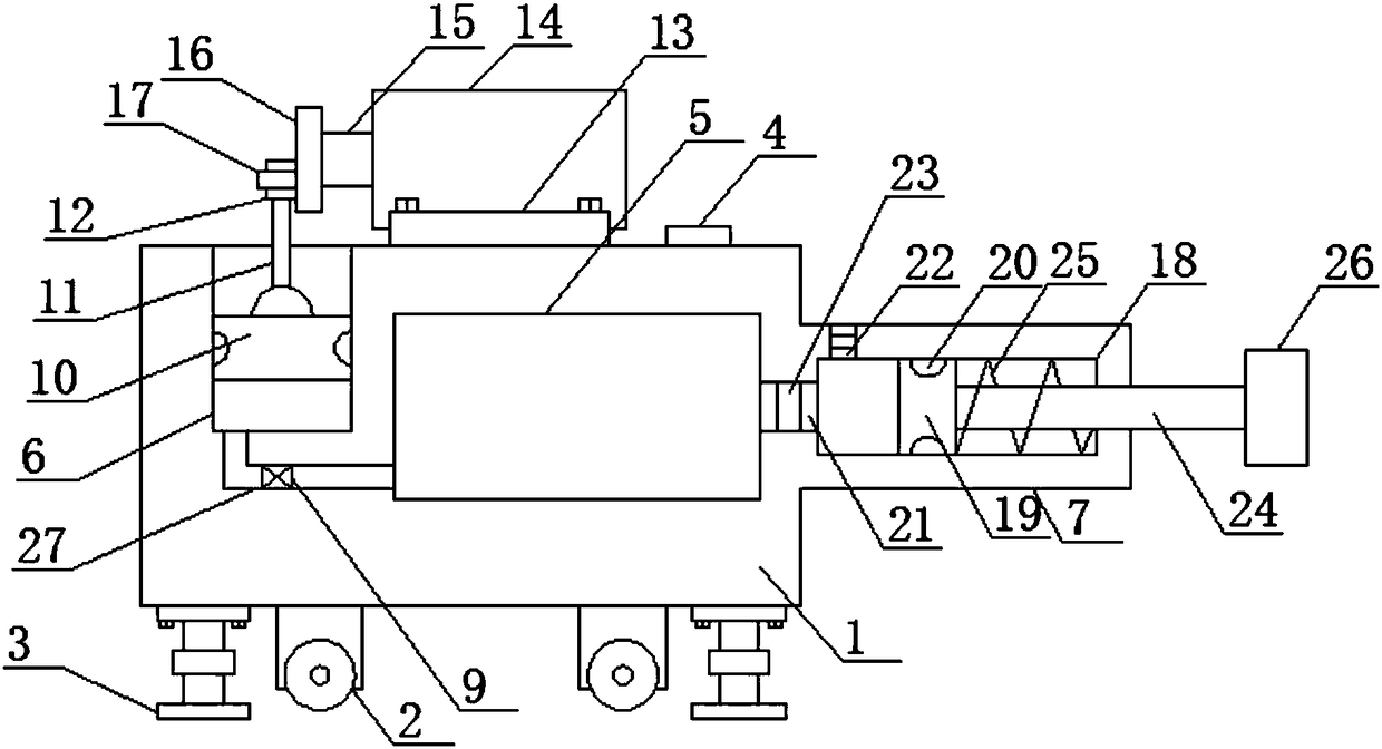 Wall dismounting device for indoor decoration