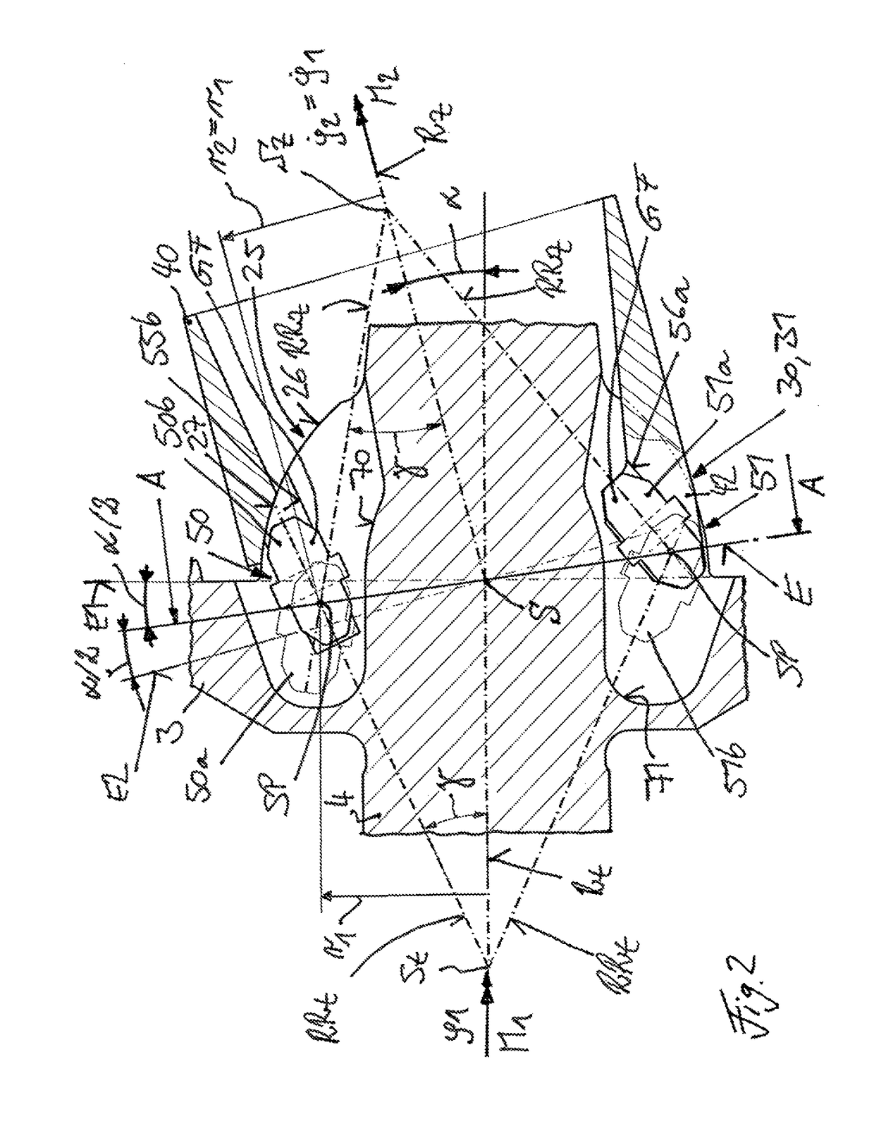 Hydrostatic axial piston machine employing a bent-axis construction