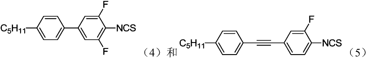 A kind of thiophene high birefringence liquid crystal compound and composition thereof