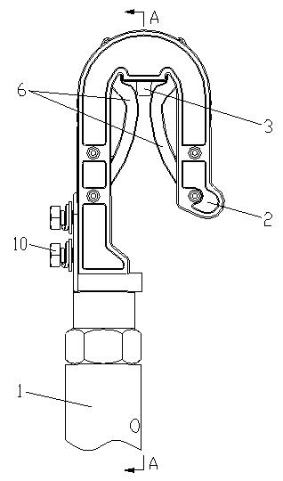 Intelligent hanging-connection trigger mechanism of grounding terminal