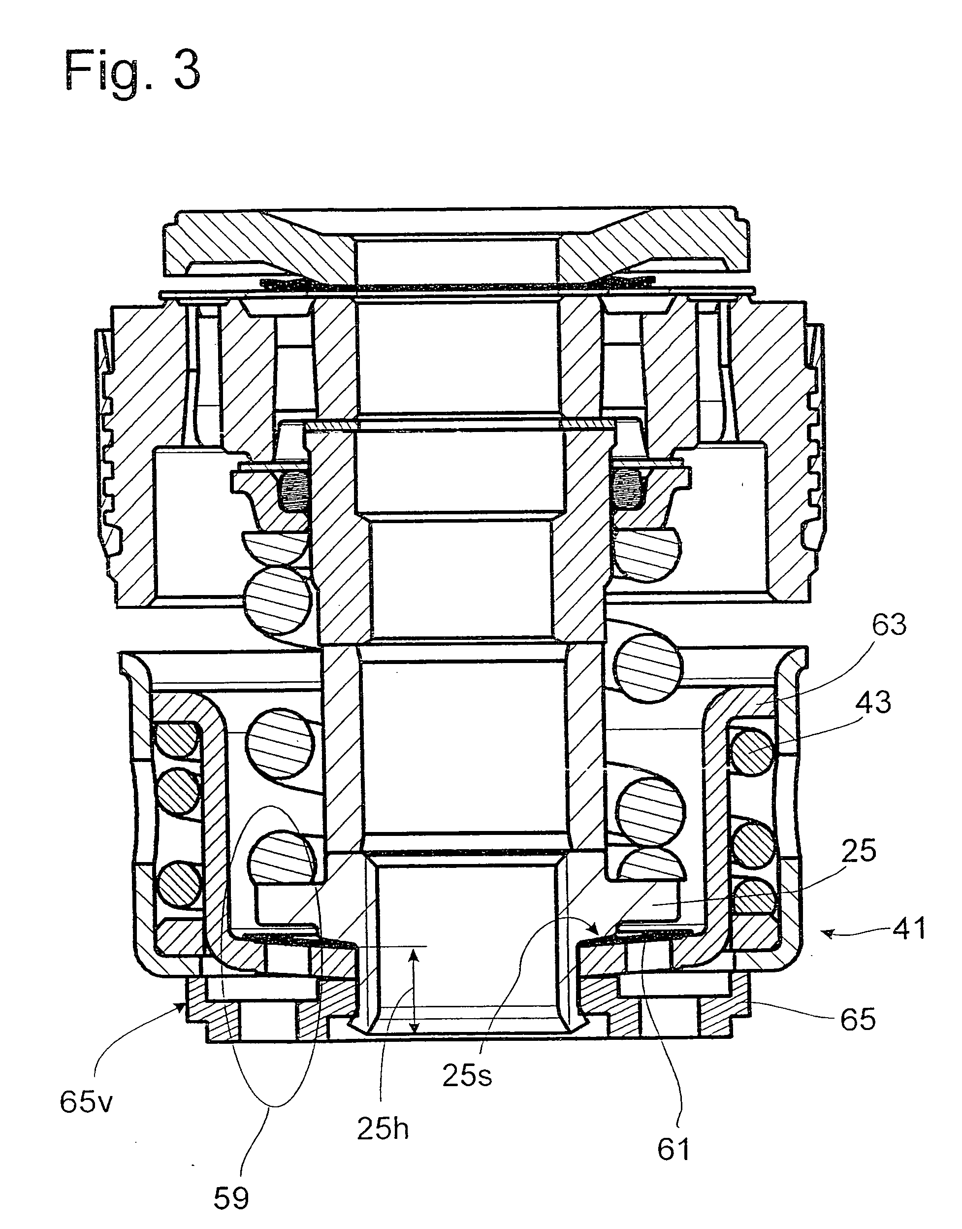 Damping valve assembly with a progressive damping force characteristic