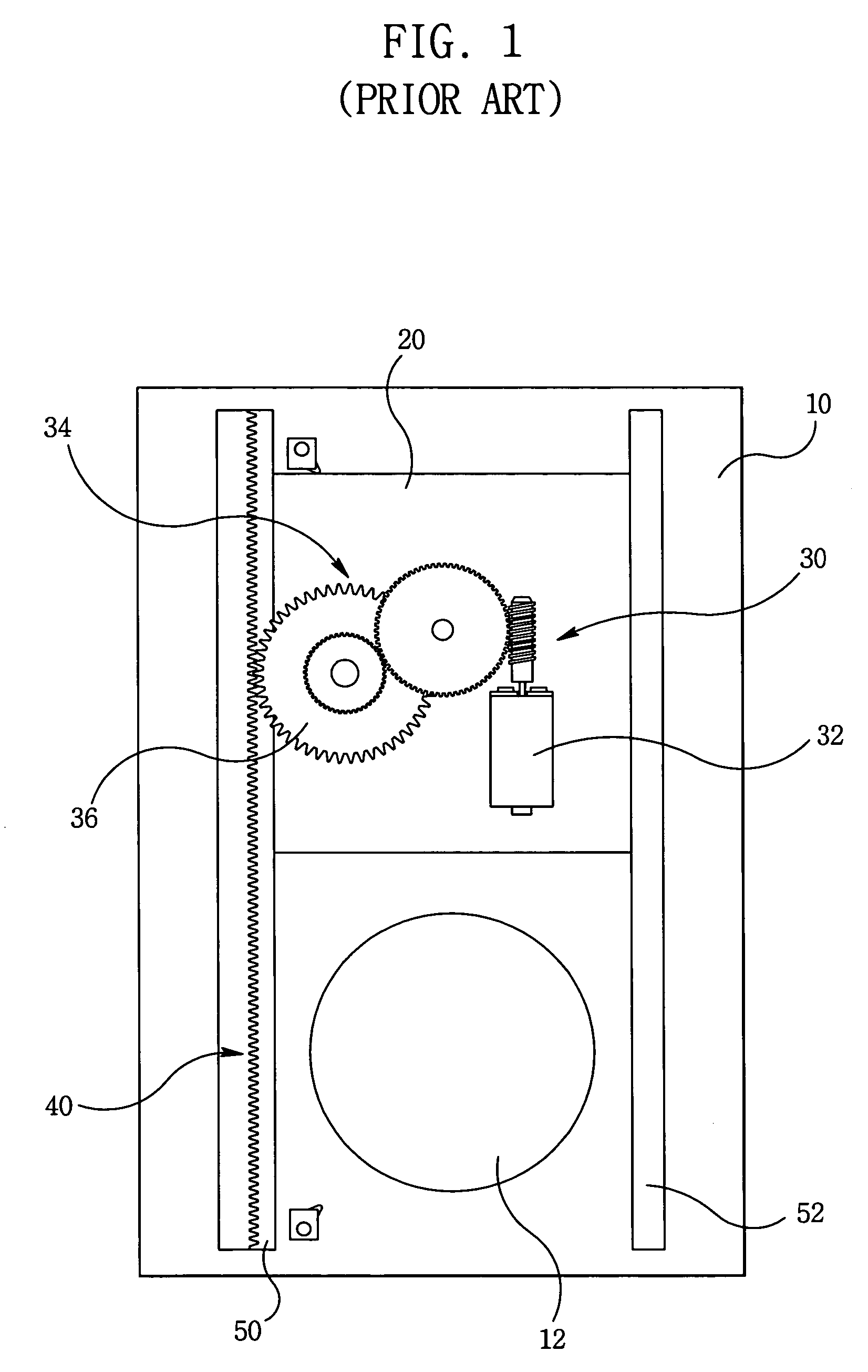 Shutter opening and closing apparatus for beam projector