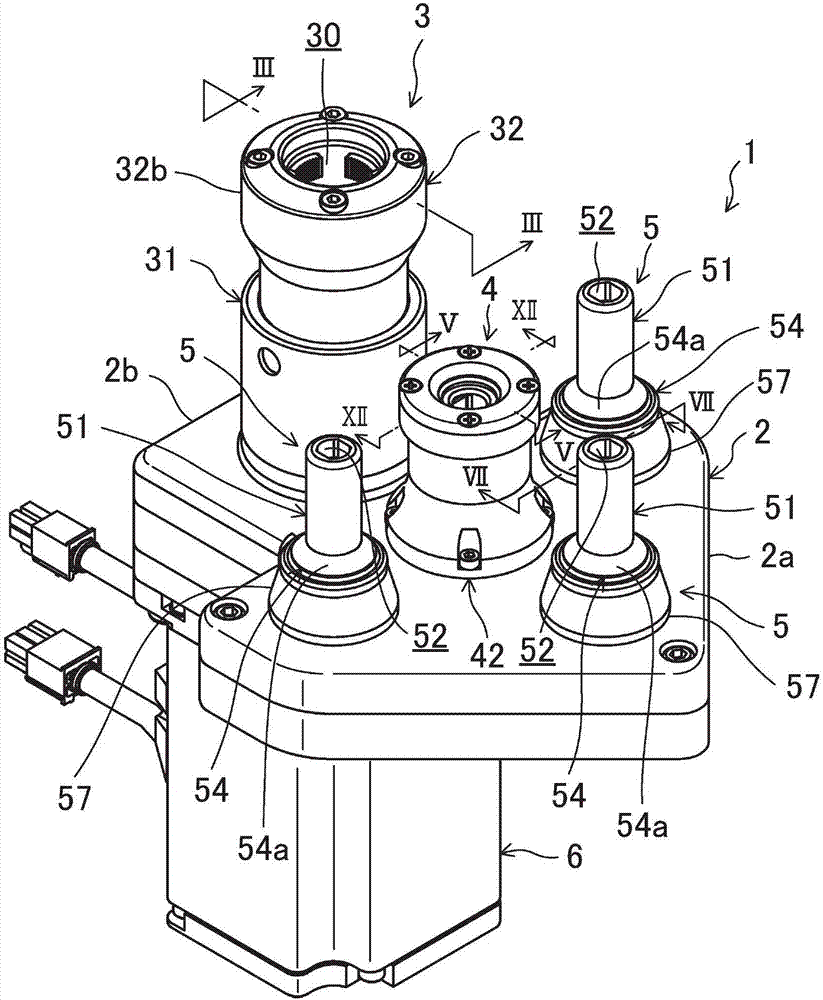 Rotating replacement device