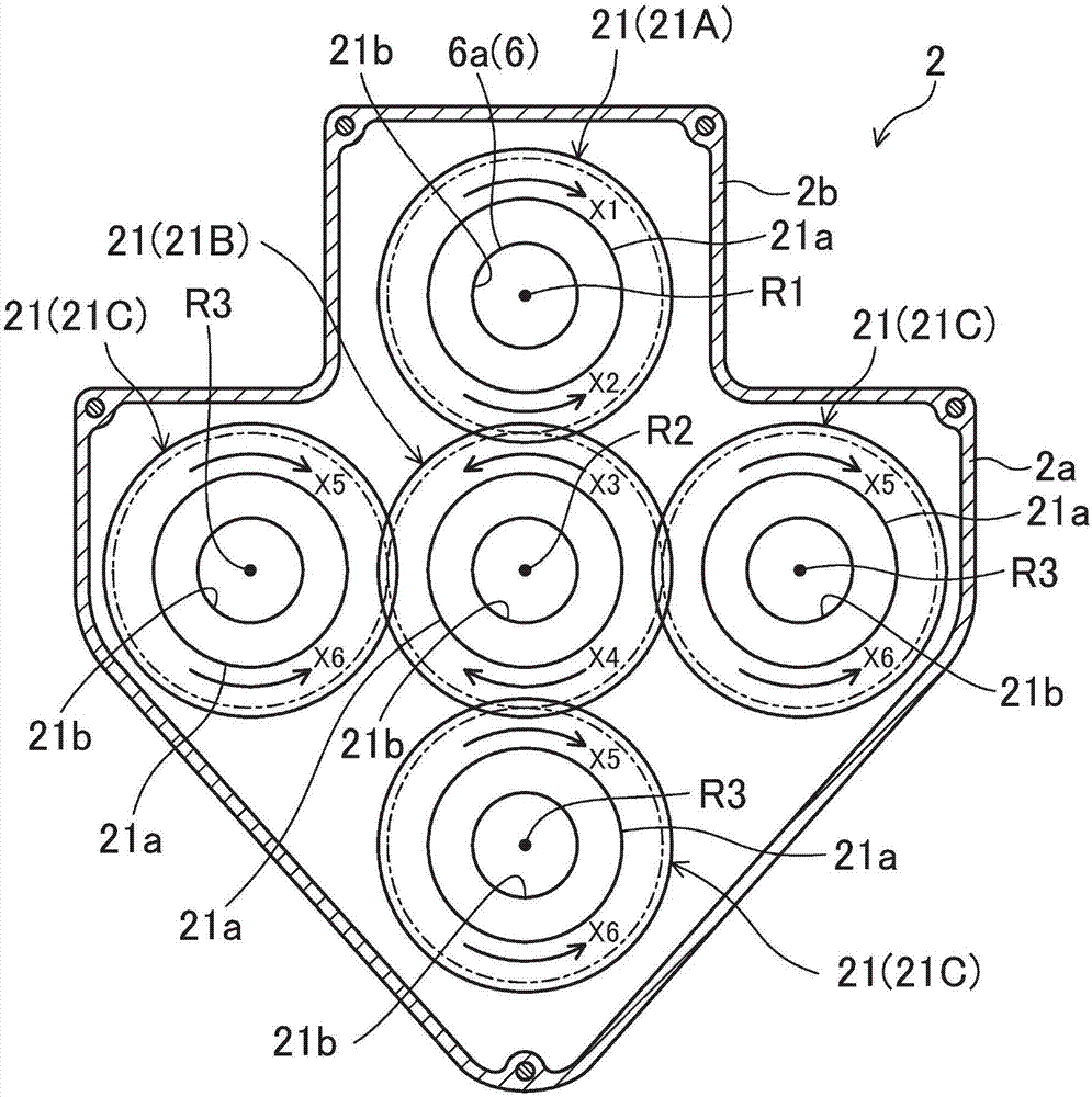 Rotating replacement device