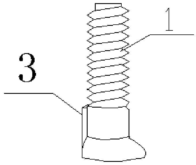 Three-eccentric combined bolt and construction process thereof