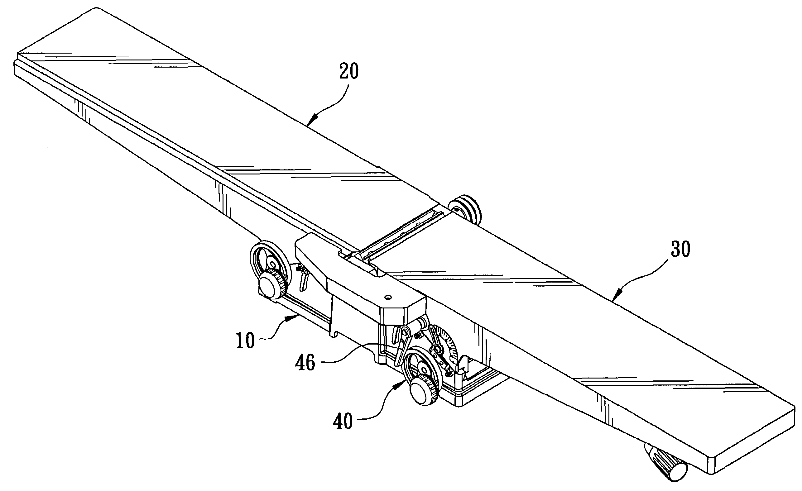 Quick elevating and micro-adjusting device for the worktable of a manual planer
