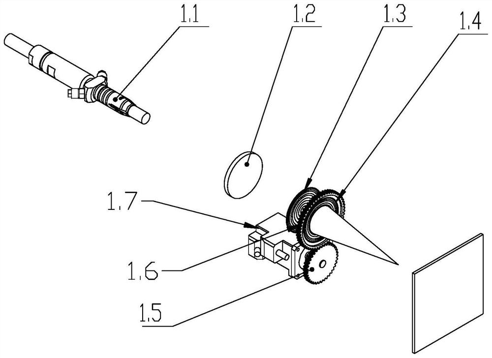 Zoom laser processing system and method based on variable light spot diffraction element