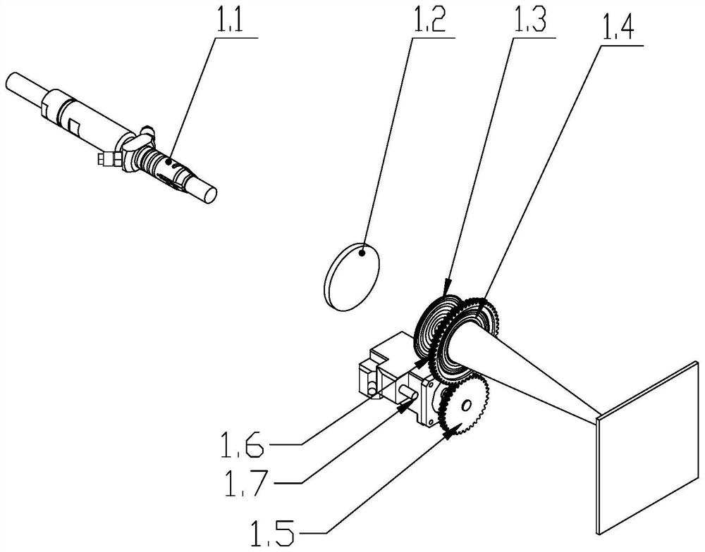 Zoom laser processing system and method based on variable light spot diffraction element