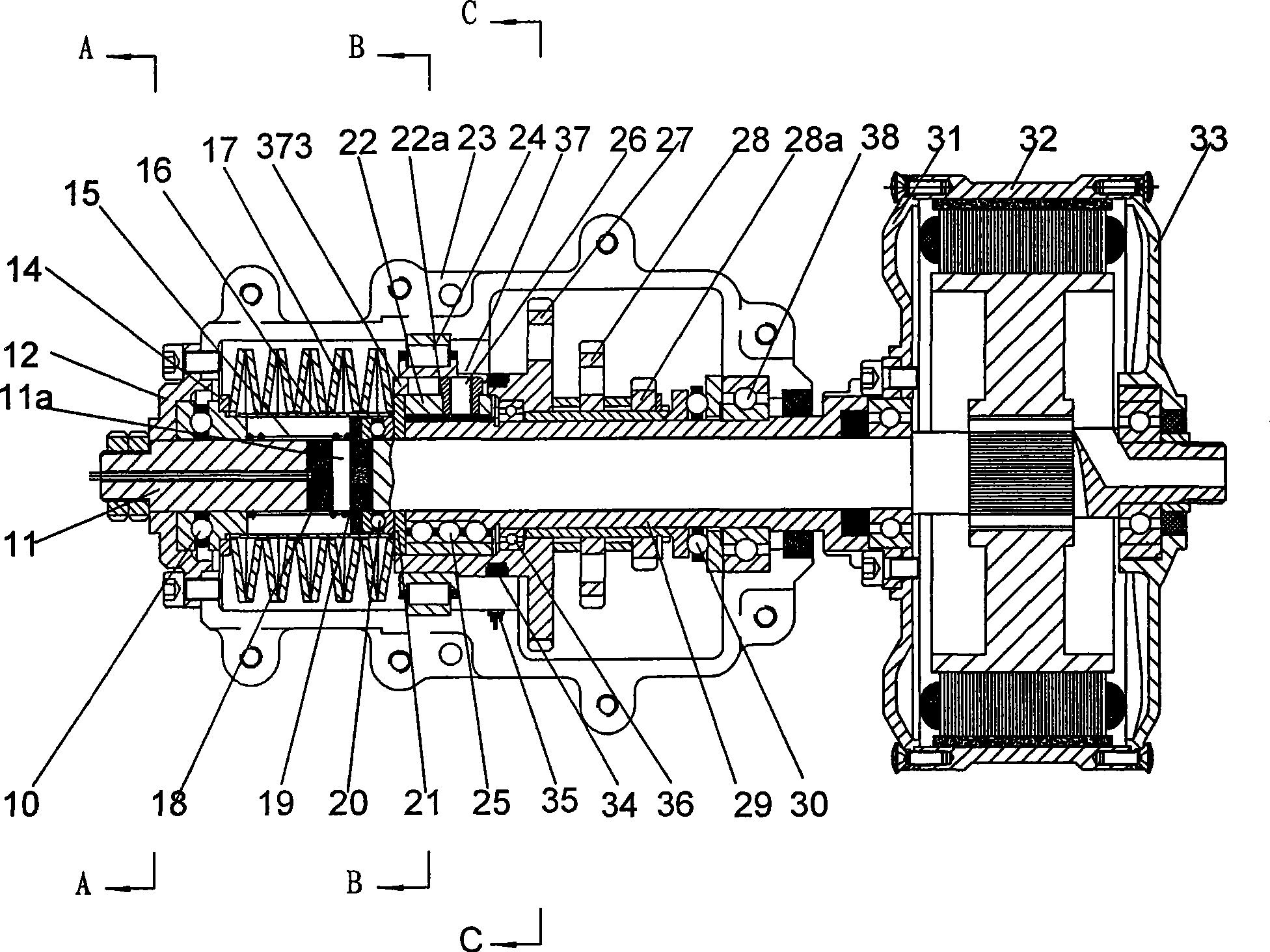 Adaptive transmission sensing drive assembly