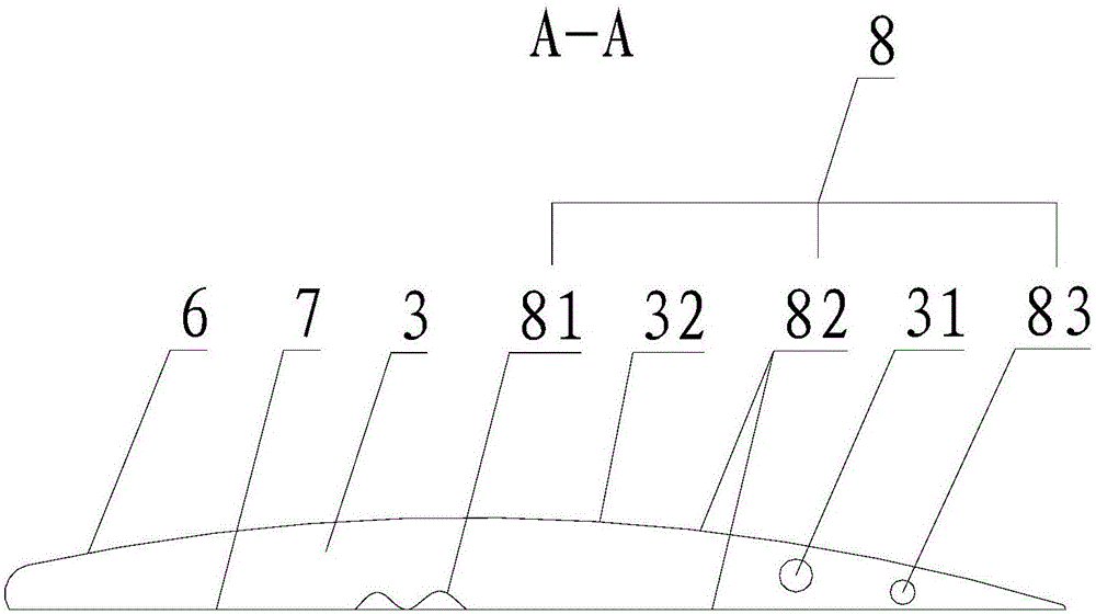 Wing generating larger lift force and aircraft