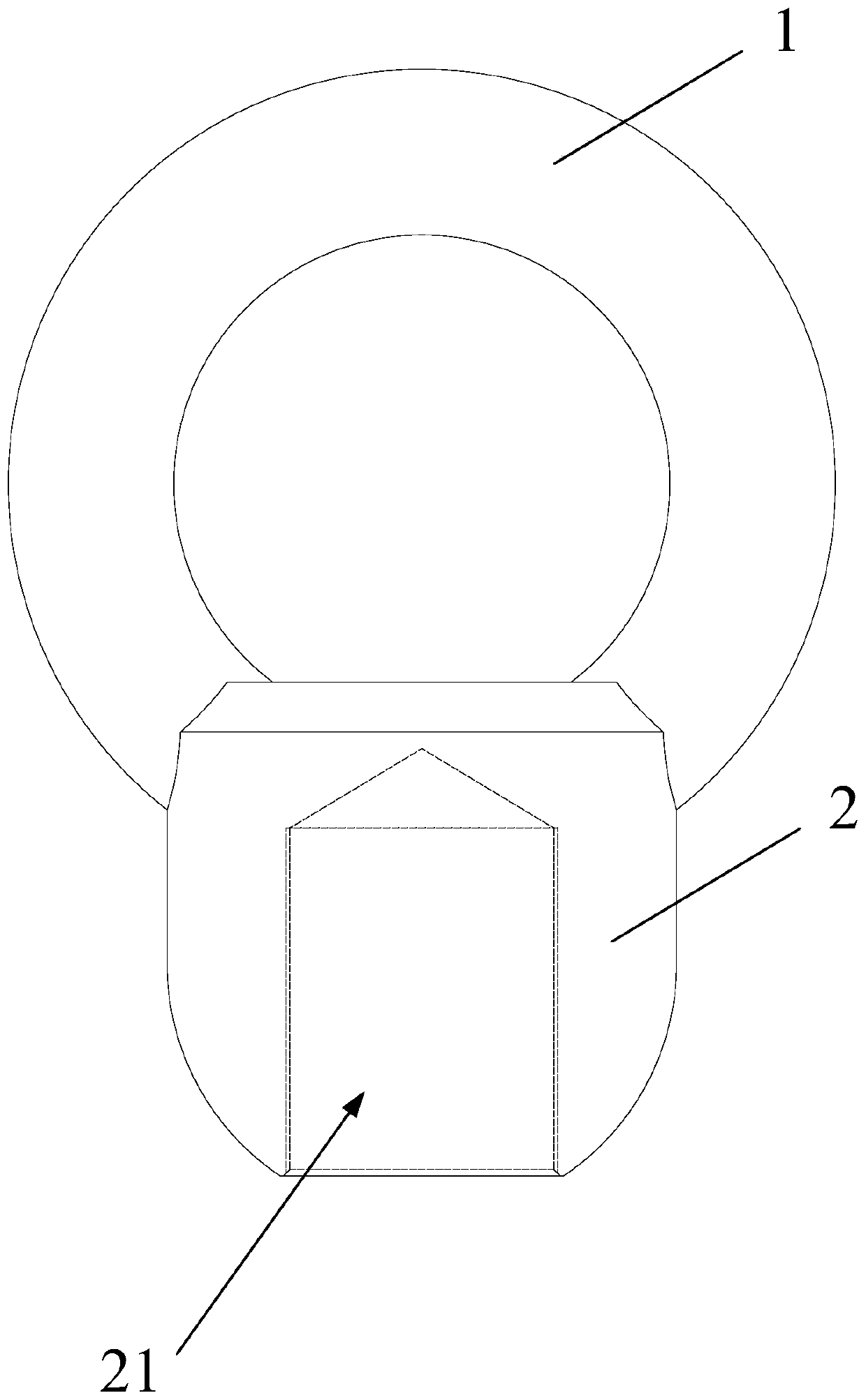 Split rotating embedment type complete lifting tool and lifting method