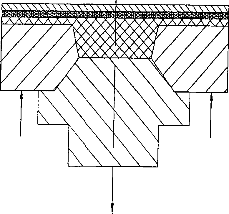 Method for testing high-combination performance coating strength based on pressure experimental device and its sample