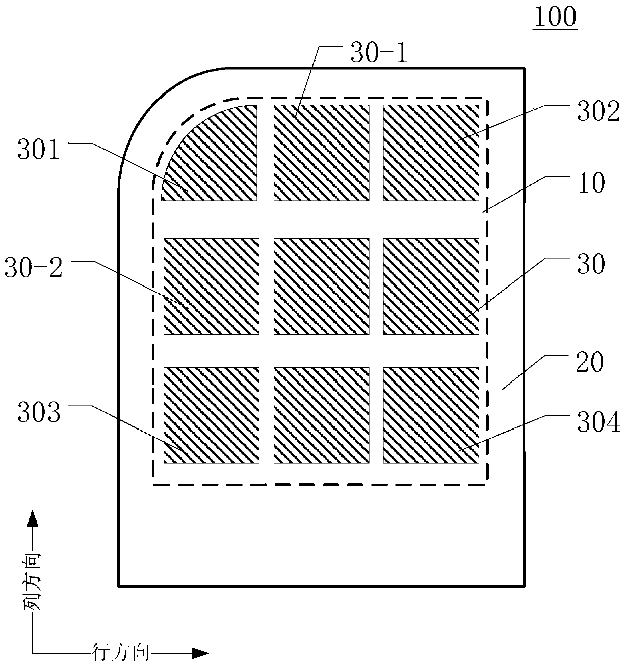 A special-shaped display panel and a display device