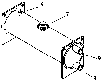 Falling film plate and shell heat exchanger