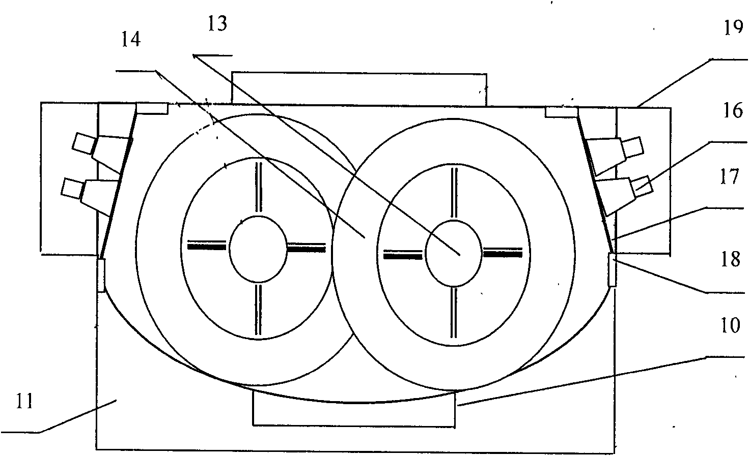Multistage combinational continuous countercurrent ultrasonic extraction device