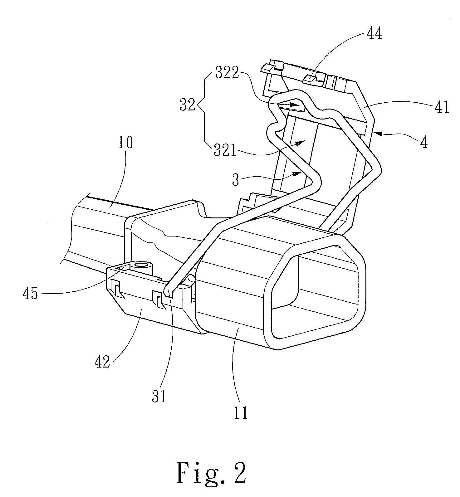 Conducting wire anti-drop structure