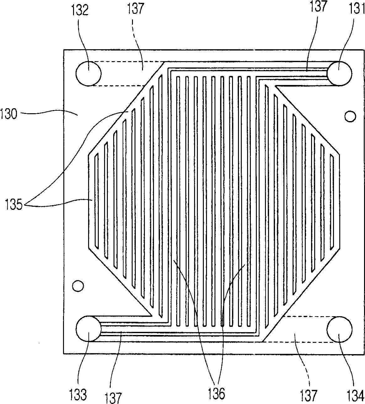 Bipolar plate of fuel cell