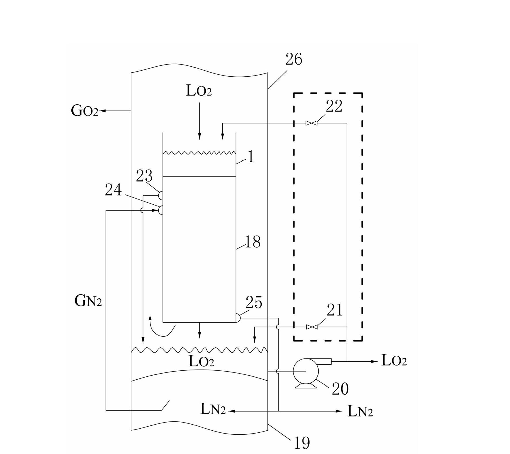 Plate-fin film type main cold liquid distributor for air separation