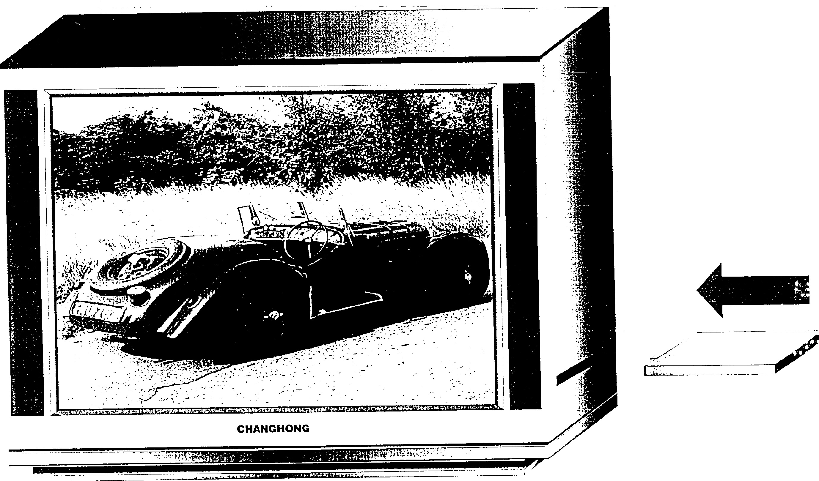 Controt play-back device of TV. receiver set stored image and accompanying sound