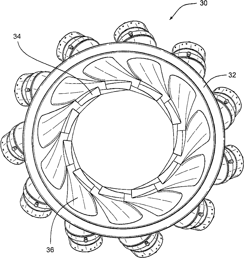 Tangential combustor