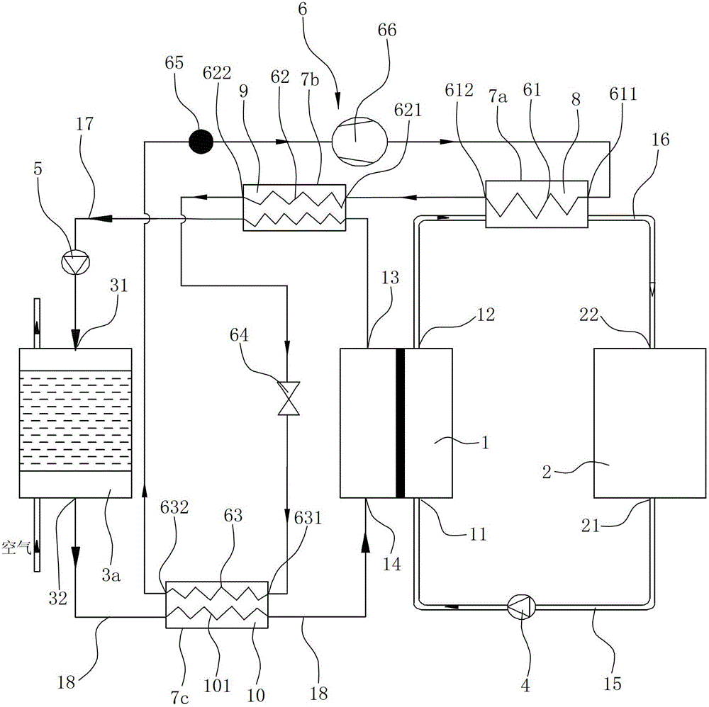 A heat pump drying device