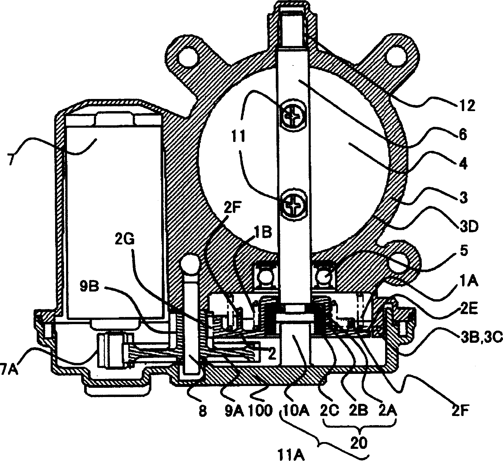 Motor-driven throttle valve control device for internal combustion engine