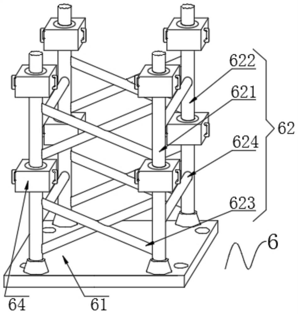 Truss supporting system based on green steel structure building and welding method thereof