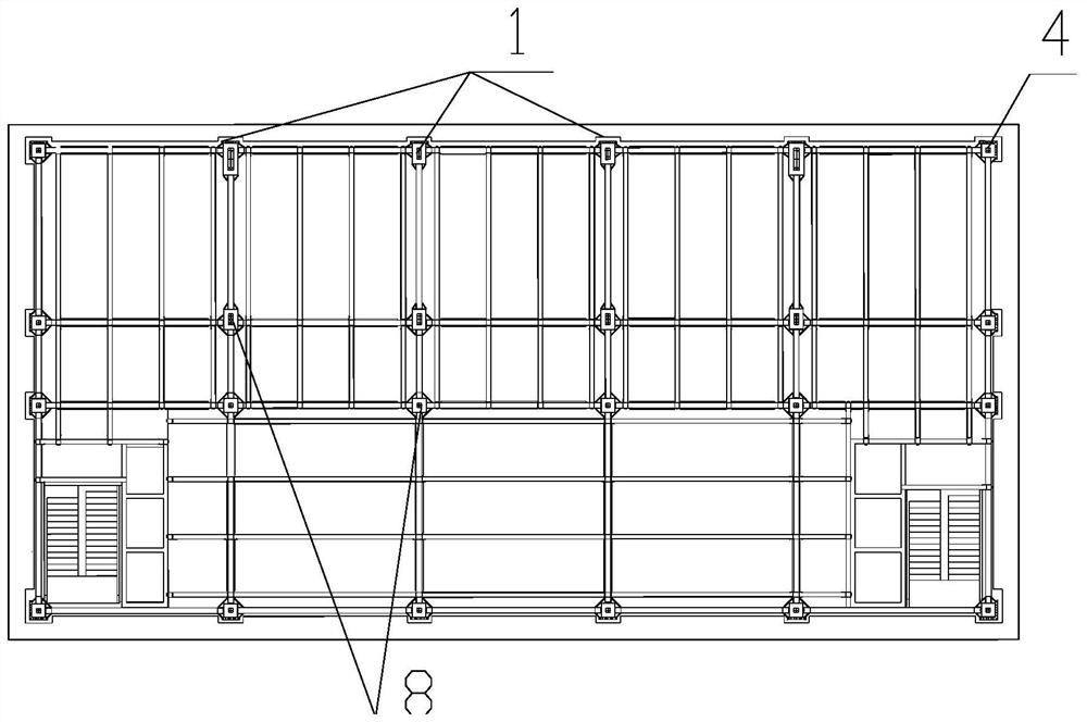 Energy-saving and environment-friendly frame assembly type building structure body