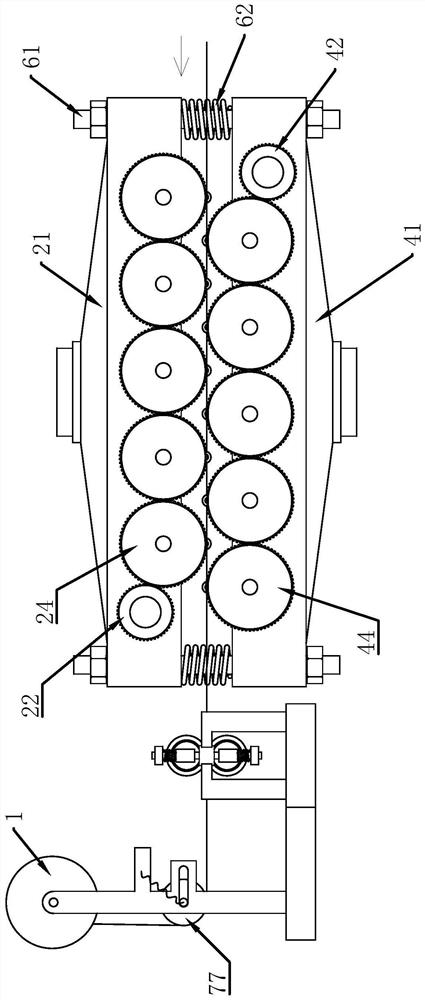 Textile fabric on-line cleaning device