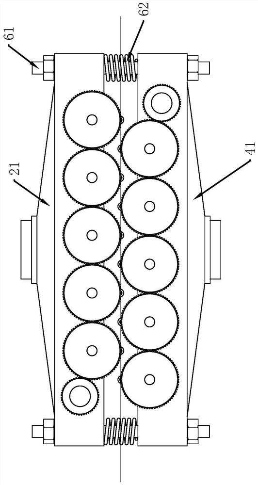 Textile fabric on-line cleaning device