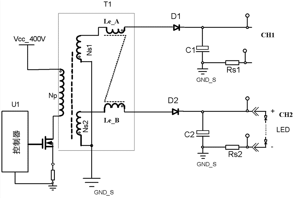 Unloaded output end allowing load driver and method applied to same