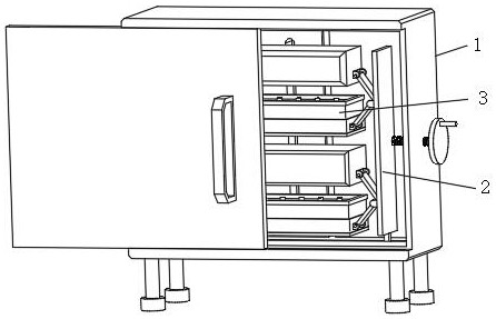 Efficient spring hot-pressing machining device