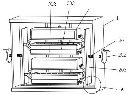 Efficient spring hot-pressing machining device