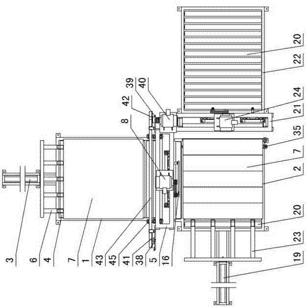 Longitudinal and horizontal two-way band saw cutting machine for waste slag cement foamed slabs or building blocks