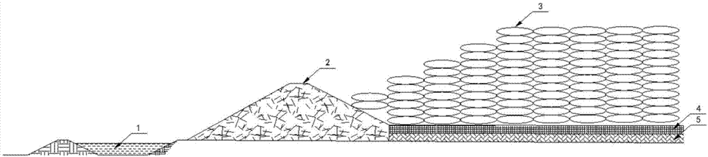 Dewatering and safe stockpiling integrated system and method for industrial and mineral industry particulate solid waste