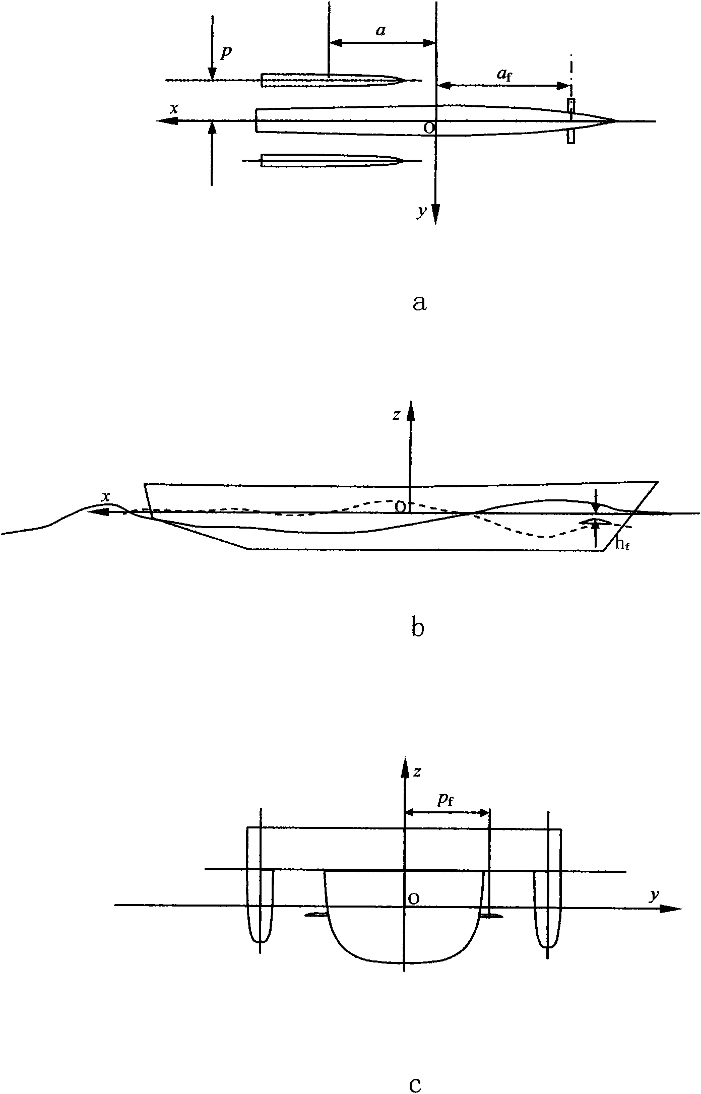 Method for damping waves and reducing resistance of high-speed trimaran by adding wing