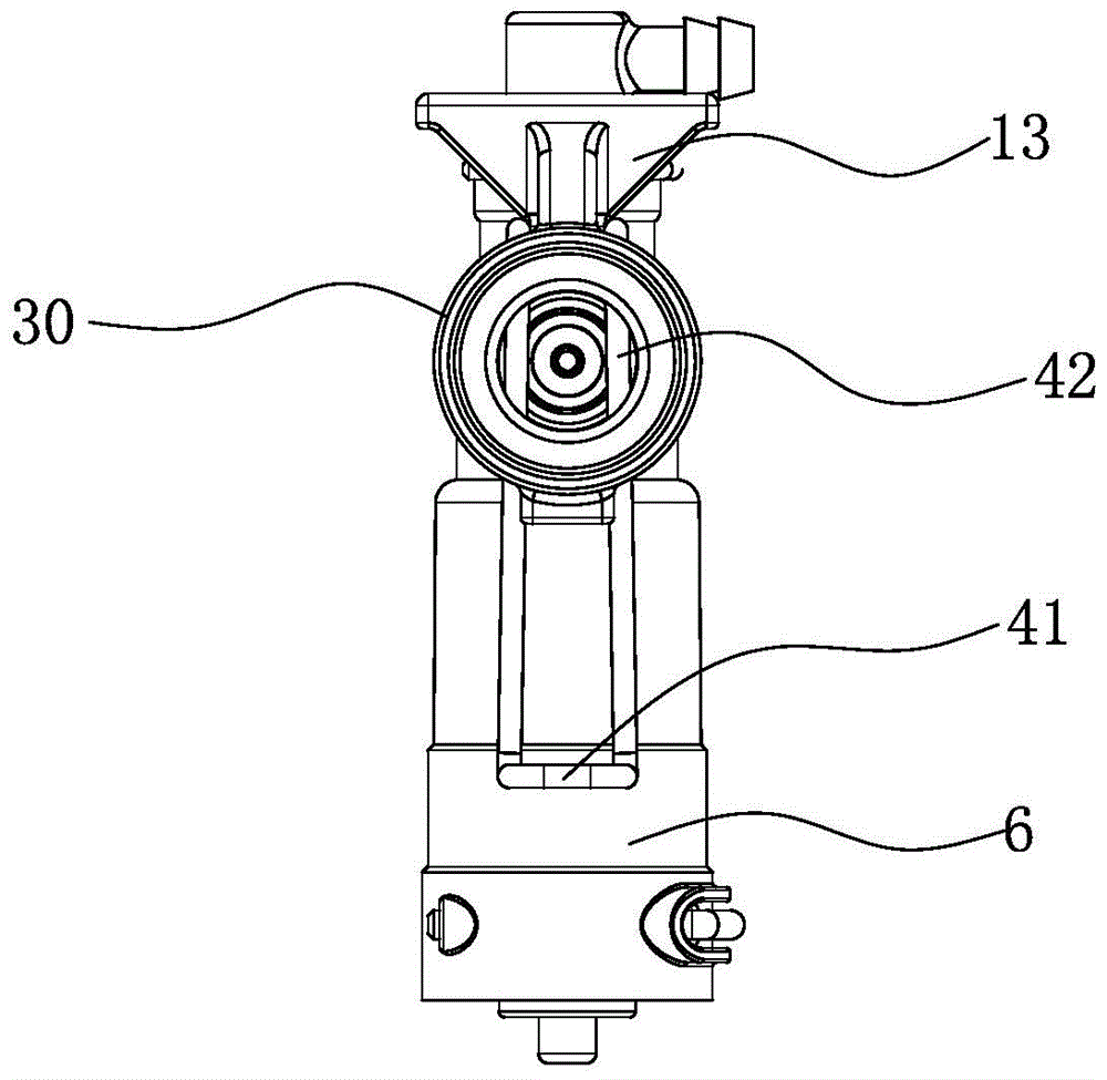 A high-pressure cleaner with a new water outlet device