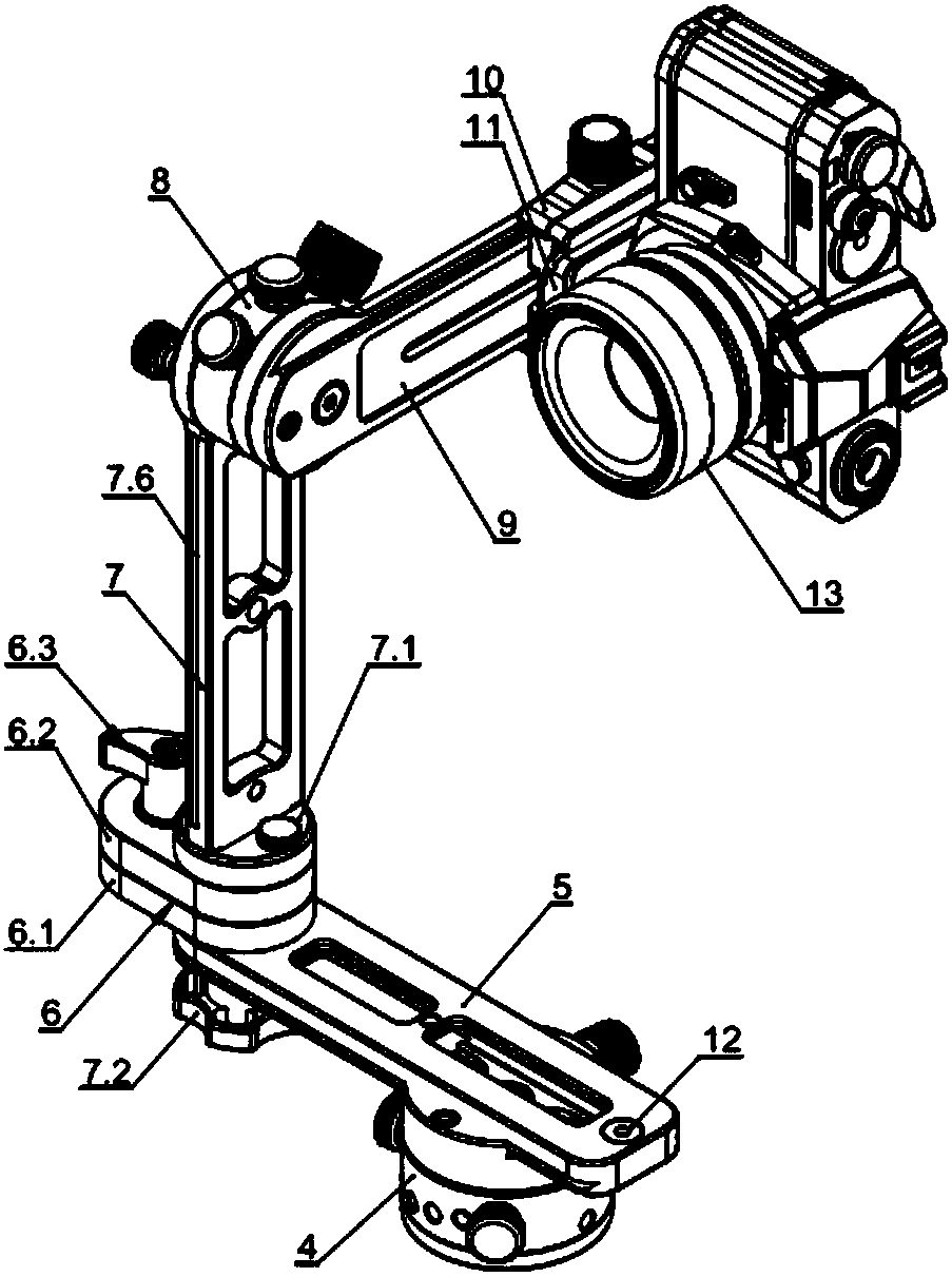 Multi-level indexing pan-tilt and its gear adjustment method