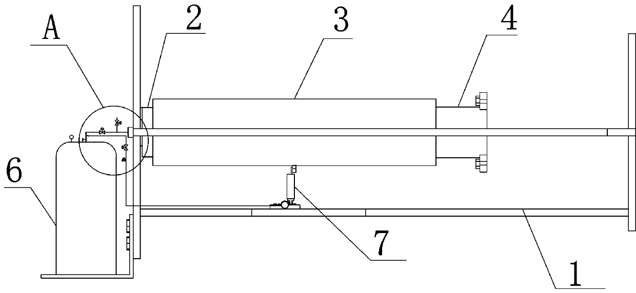 Endoscope execution mechanism used in float glass molten tin bath and adjusting method of endoscope execution mechanism