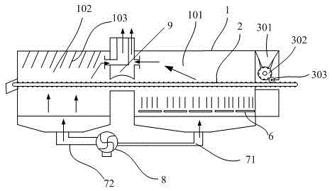 Drying device for ceramic particles