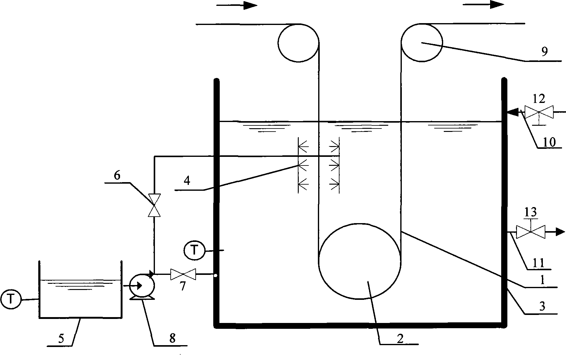 Method for realizing evenly cooling of strip steel