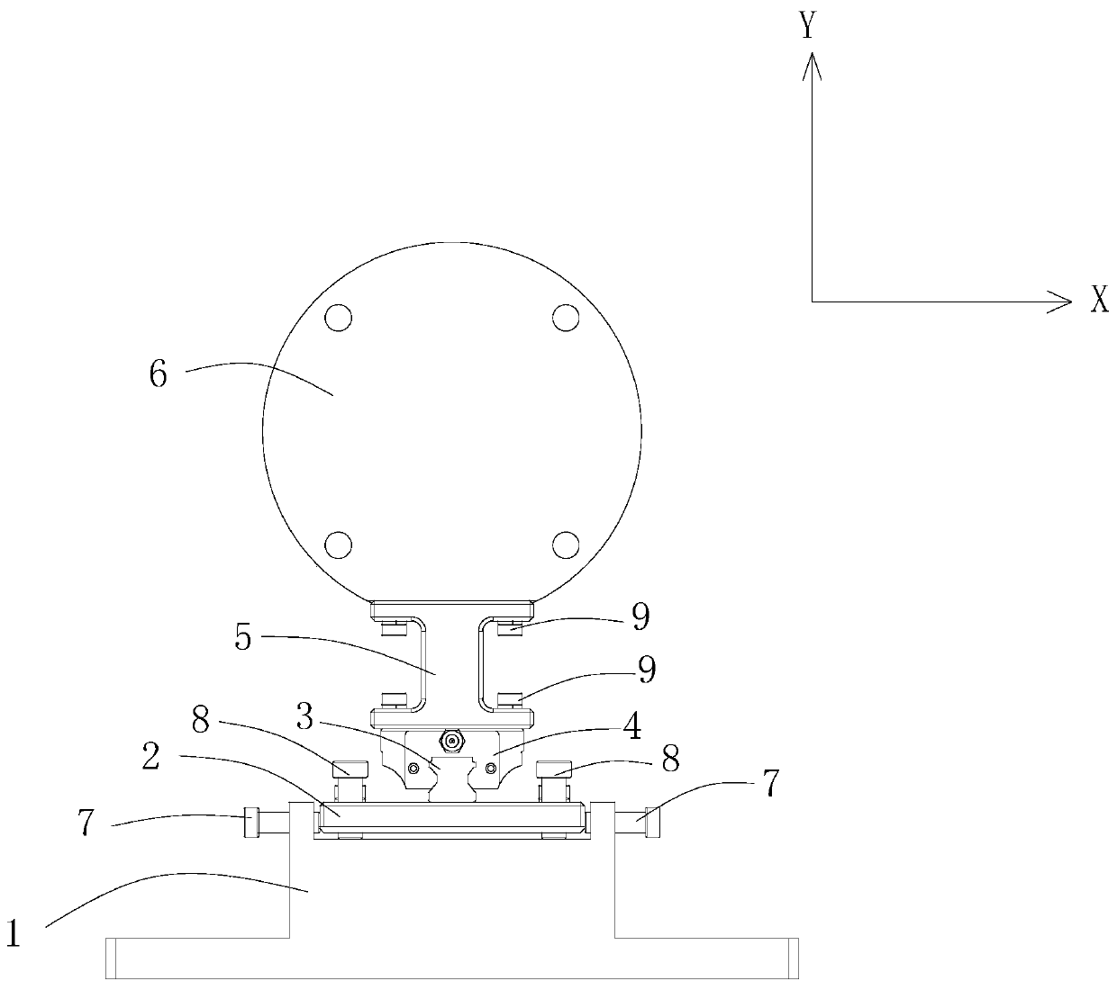 Hydraulic oil cylinder piston rod adjusting device