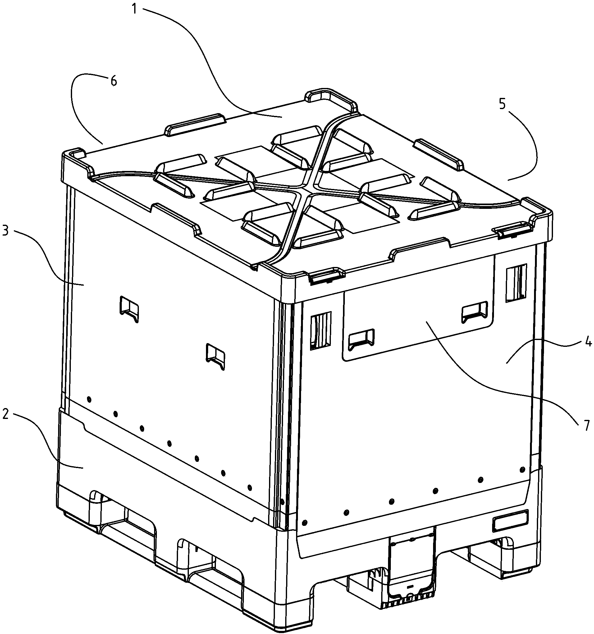 Container cover locking mechanism and container
