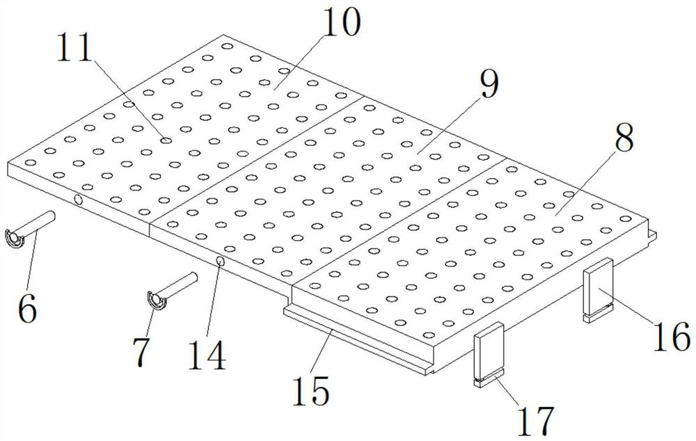 A prefabricated steel frame structure processing platform for assisting workpiece welding
