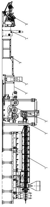 Automatic production line of solar cell panel packaging films