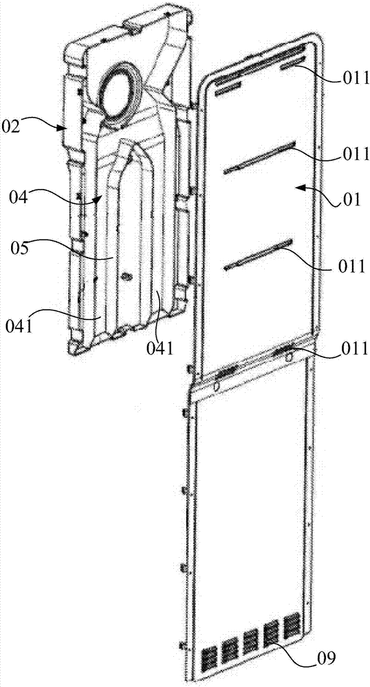 Air supply system of refrigerator and air-cooled refrigerator