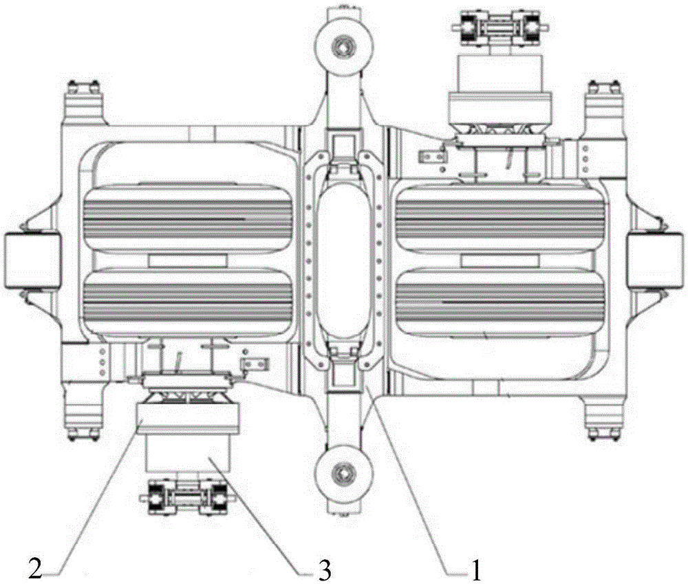 Wheel side driving device for straddle type monorail vehicle