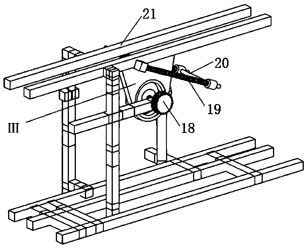 Vegetable knot-tying device based on line pressing mechanism
