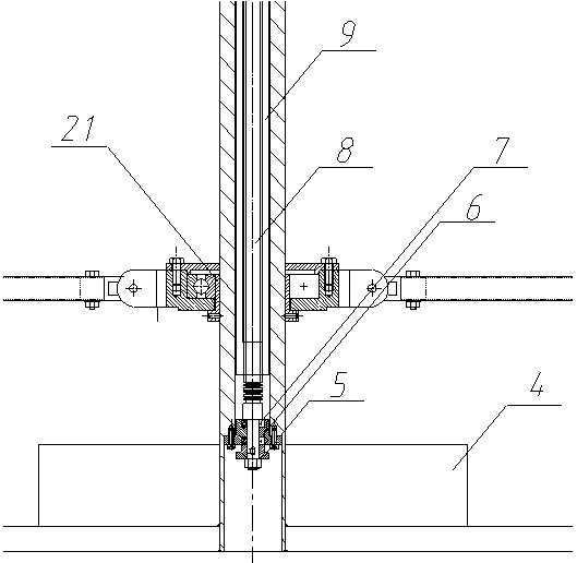 Structural testing device and method for multi-rotor UAV based on variable-diameter frame