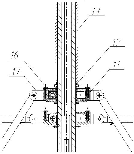 Structural testing device and method for multi-rotor UAV based on variable-diameter frame